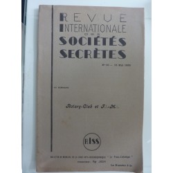 REVUE INTERNATIONAL DES SOCIETES SECRETES  n.° 10 - 15 Mai 1935 ROTARY CLUB ET F.M.