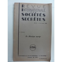 REVUE INTERNATIONAL DES SOCIETES SECRETES  n.° 15  15 Aout 1935 Le Mexique martyr