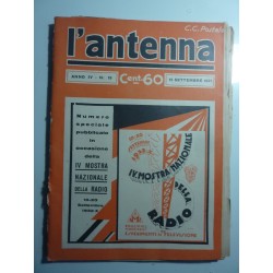 L' ANTENNA Anno IV n.° 18 15 Settembre 1932  IV MOSTRA NAZIONALE DELLA RADIO