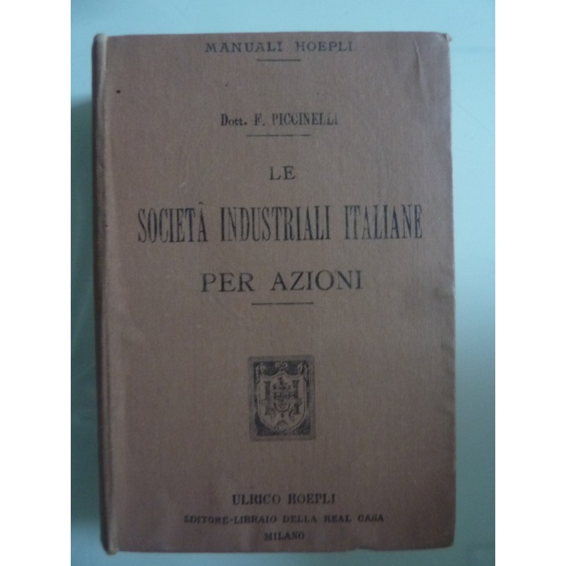 LE SOCIETA' INDUSTRIALI ITALIANE PER AZIONI