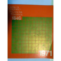 Cassa di Risparmio di Genova e Imperia 1846  125° anni  1971