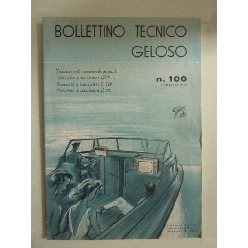 BOLLETTINO TECNICO GELOSO N.° 100 Prim