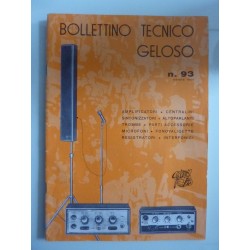 BOLLETTINO TECNICO GELOSO N.° 93 Estate 1964