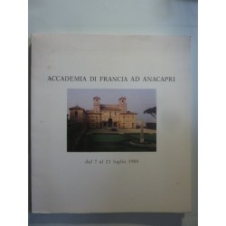 ACCADEMIA DI FRANCIA AD ANACAPRI dal 7 al 21 Luglio 1984