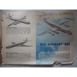 BEA  British European Airways INTERNATIONAL ROUTE MAPS