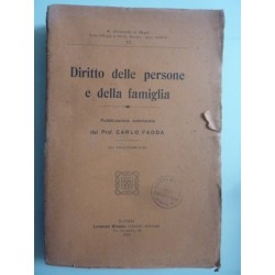 DIRITTO DELLE PERSONE E DELLA FAMIGLIA