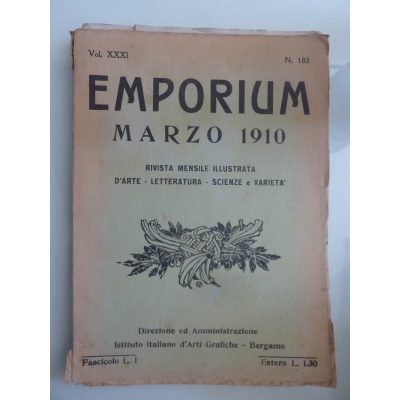 EMPORIUM Vol. XXXI n.° 183  MARZO 1910