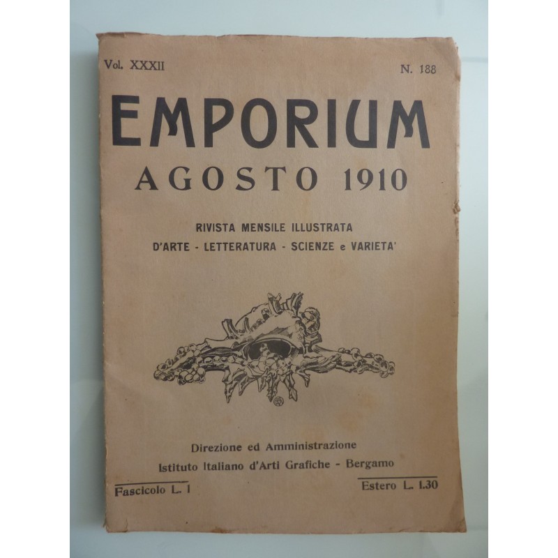 EMPORIUM  Vol. XXXII N. 188 AGOSTO 1910