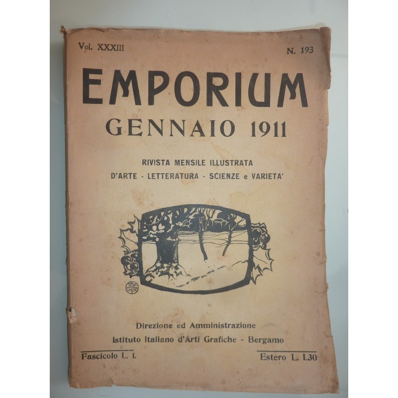 EMPORIUM Vol. XXXIII N. 193 GENNAIO 1911