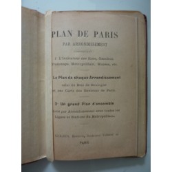 PLAN DE PARIS PAR ARRONDISSMENT, BOIS DE BOULOGNE, METROPOLITAIN