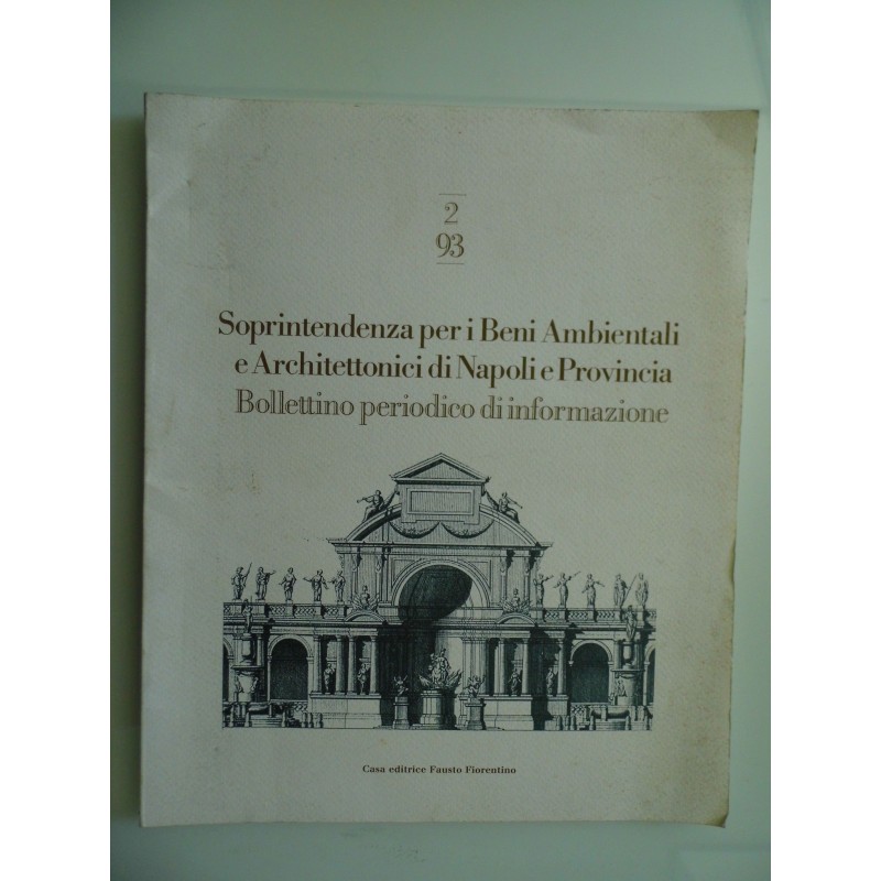 Soprintendenza per i Beni Ambietali e Architettonici di Napoli e Provincia, Bollettino Periodico d'Informazione n.° 2 1993