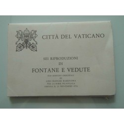 CITTA' DEL VATICANO SEI RIPRODUZIONI DI FONTANE E VEDUTE