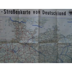 STRASSENKARTE VON DEUTSCHLAND 1952