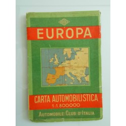 EUROPA CARTA AUTOMOBILISTICA 1: 180.000  Automobil Club d'Italia