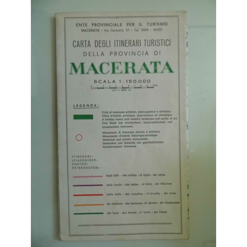 CARTA DEGLI ITINERARI TURISTICI DELLA PROVINCIA DI MACERATA