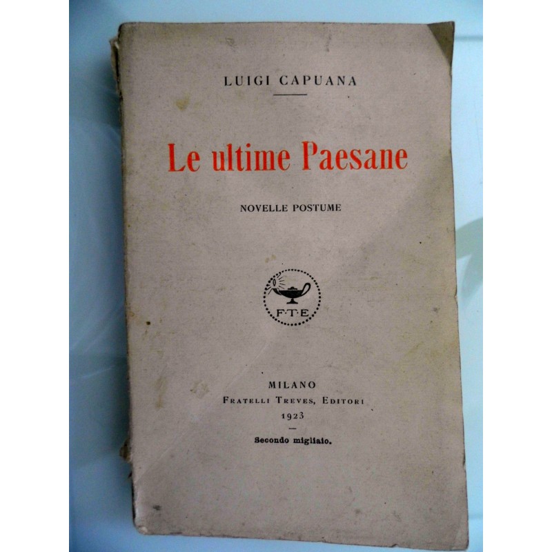 Le ultime Paesane NOVELLE POSTUME