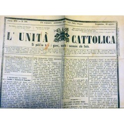Anno 1875  n.° 196 L'UNITA' CATTOLICA Domenica , 22 agosto