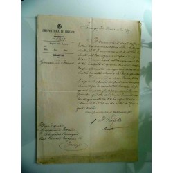 Prefettura di Firenze CARICA PODESTA' DI RONCEGNO GIOVANNI FRONER Firenze 30 Novembre 1919