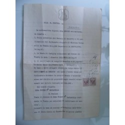 R. PRETURA DI TRENTO - DIRITTO EREDITA' EMMA FRONER - RONCEGNO ( Trento )  26 Novembre 1930