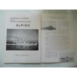 CONSEGNA ALLA MARINA DELLA FREGATA PORTAELICOTTERI ALPINO GENOVA - 14 GENNAIO 1968