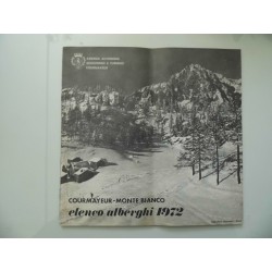 COURMAYEUR - MONTE BIANCO Elenco Alberghi 1972