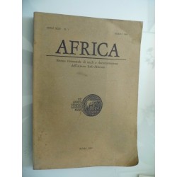 AFRICA Rivista trimestrale di studi e documentazione dell'Istituto - Italo Africano ANNO XLIV n.° 1  Marzo 1989