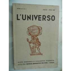 L'UNIVERSO Rivista bimestrale di divulgsazione geografica Anno LIV n.° 2  Marzo - Aprile 1974