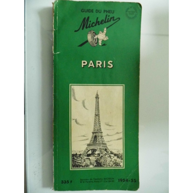 GUIDE DE PNEU PARIS 1954 - 1955