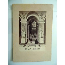 Fotografia Albumina "SCALA SANTA" Roma fine 1800