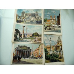 ROMA 24 CARTOLINE GRAVURES - COLOR DA ORIGINALI DEL PITTORE JEAN FLAMBEAUX