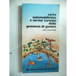 Carta Automobilistica e Servizi Turisticii della Provincia di Genova nuova edizione 1976