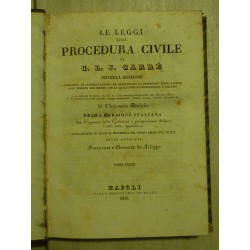 LE LEGGI DELLA PROCEDURA CIVILE DI G .L. J. CARRE'