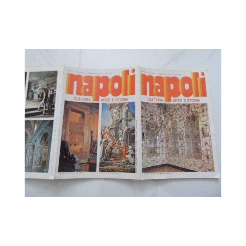 Pieghevole Turistico "NAPOLI CULTURA ARTE E STORIA" 1974