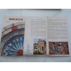 Pieghevole Turistico con mappa "BRESCIA ITALIA" 1967