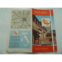 Pieghevole Turistico "MILANO SHELL TOURING" 1961