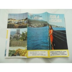 Pieghevole Turistico plurilingue "ISOLA D'ISCHIA" 1965