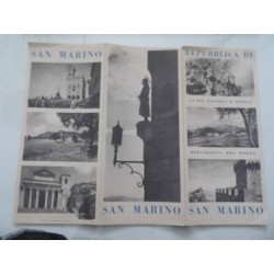 Pieghevole Turistico "REPUBBLICA DI SAN MARINO" 1956