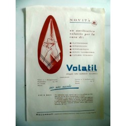 Volantino Pubblicitario "VOLATIL  - RECORDATI LABORATORIO FARMACOLOGICO S.P.A. MILANO"