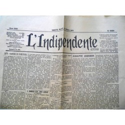 L'INDIPENDENTE  Trieste 22 Ottobre 1907 Anno XXXI