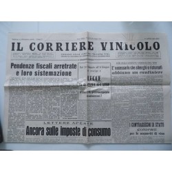 IL CORRIERE VINICOLO Anno XXIII N.° 21 del 26 Maggio 1951 Organo della "UNIONE ITALIANA VINI"