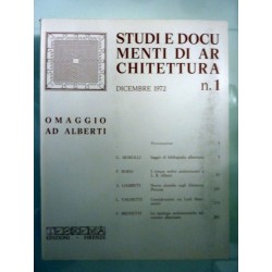 STUDI E DOCUMENTI DI ARCHITETTURA Dicembre 1972 n.° 1 OMAGGIO AD A ALBERTI