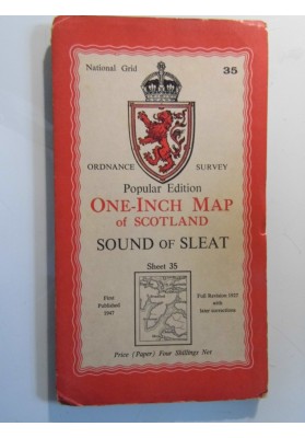 Ordnance Survey Popular Edition One-Inch Map of Scotland  SOUND OF SLEAT Sheet 35