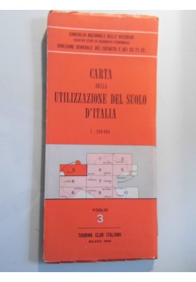 CARTA DELLE UTLIZZAZIONE DEL SUOLO D' ITALIA FOGLIO 3