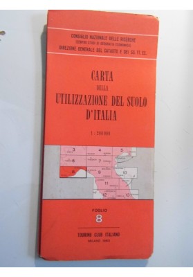 CARTA DELLA UTLIZZAZIONE DEL SUOLO D'ITALIA  FOGLIO 8