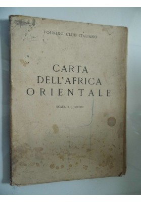 Touring Club Italiano CARTA DELL'AFRICA ORIENTALE