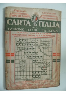 CARTA D' ITALIA DEL TOURING CLUB ITALIANO Foglio N. 48 CATANZARO