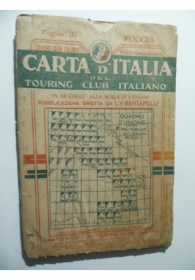 CARTA D'ITALIA DEL TOURING CLUB ITALIANO Foglio 37 FOGGIA