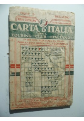 CARTA D'ITALIA DEL TOURING CLUB ITALIANO Foglio 6 BELLUNO