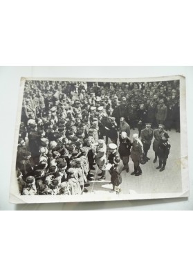 Fotografia "Premiazione del Duce al Valor Militare" Roma Anni 1940