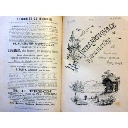 REVUE INTERNATIONALE D'APICULTURE Dirigèe par EDOUARD BETRAND XXX me. Volume Annèe 1900